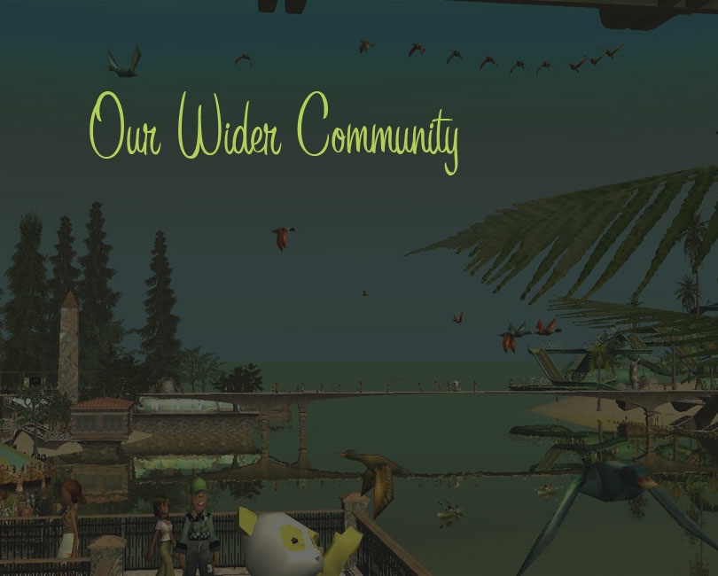 Our Regular Features Illustration, Our Wider Community: External Links Slider Intro Panel